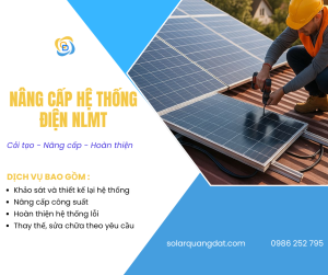NÂNG CẤP HỆ THỐNG NLMT